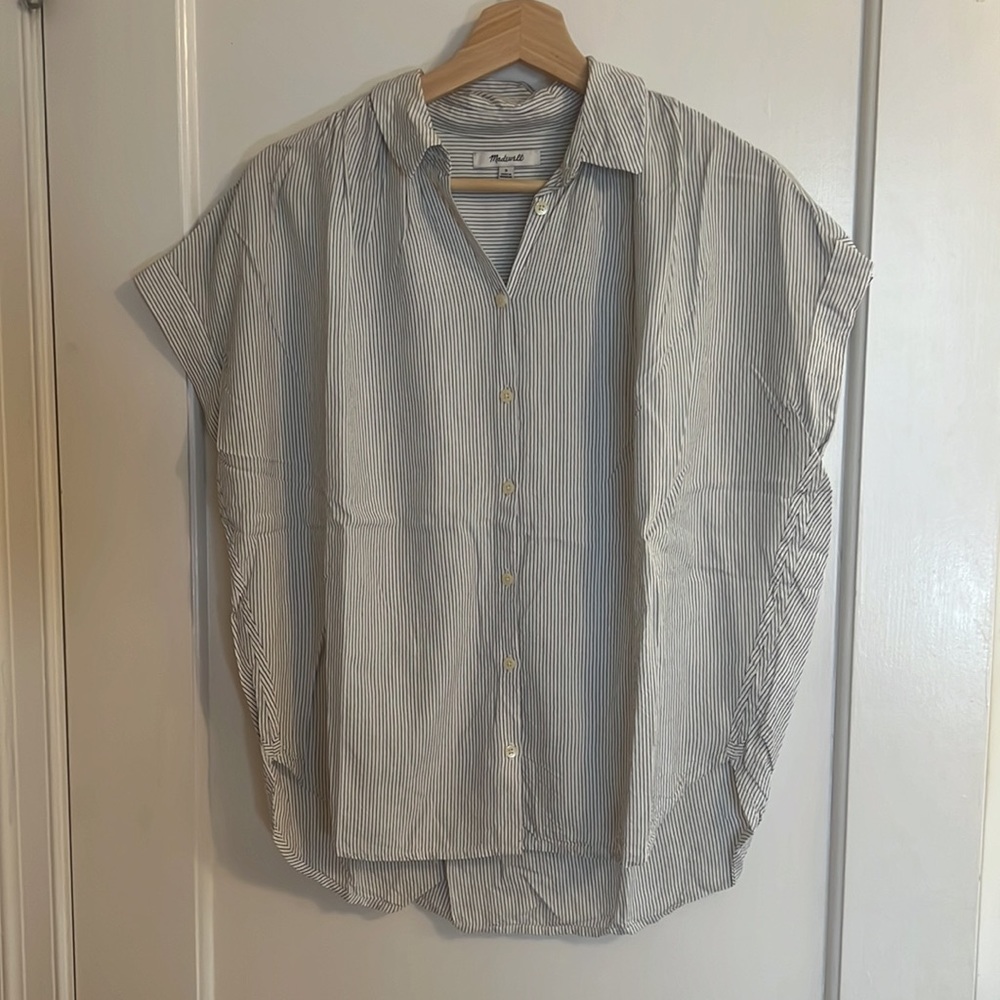 Madewell Central Shirt in Luis Stripe - Picture 5 of 7
